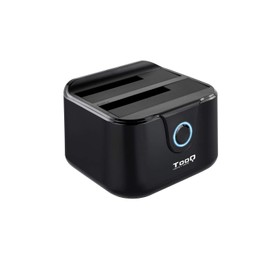 TOOQ TQDS-802B Dual Bay SATA Docking Station for 2.5" & 3.5" Drives, USB 3.0 & USB 2.0 HOST, CLONE Offline Function, Black