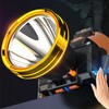 Rechargeable Headlight Aluminum Alloy Headband Sensing Head Lamp for Outdoor