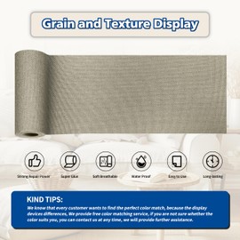 KING MOUNTAIN Linen Repair Tape Patch Kit, Waterproof 4" x 63" Linen Repair Kit，Self Adhesive Fabric Repair for Furniture and Linen Goods (Khaki)