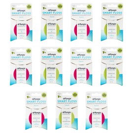 drTung's DrTung's Smart Floss - Natural Floss, PTFE & PFAS Free Floss, Gentle on Gums, Expands & Stretches, BPA Free Floss - Natural Dental Floss Cardamom Flavor (Pack of 11)