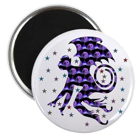 CafePress Flying Monkey Skulls 2.25 Magnet (10 Pack) 2.25" Round Magnet (10 pack)