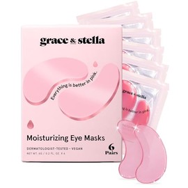 grace & stella - Mascarilla para debajo de los ojos galardonada, reduce ojeras, ojos hinchados, bolsas debajo de los ojos, arrugas - Parches de gel para debajo de los ojos - Regalos para mujeres por