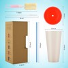 Colour Changing Cups Tumblers with Lids & Straws - 5