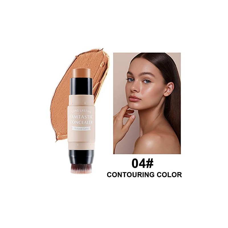 Erinde Contour Highlighter Stick with Brush -Bronzer Pen, Waterproof, Longwear