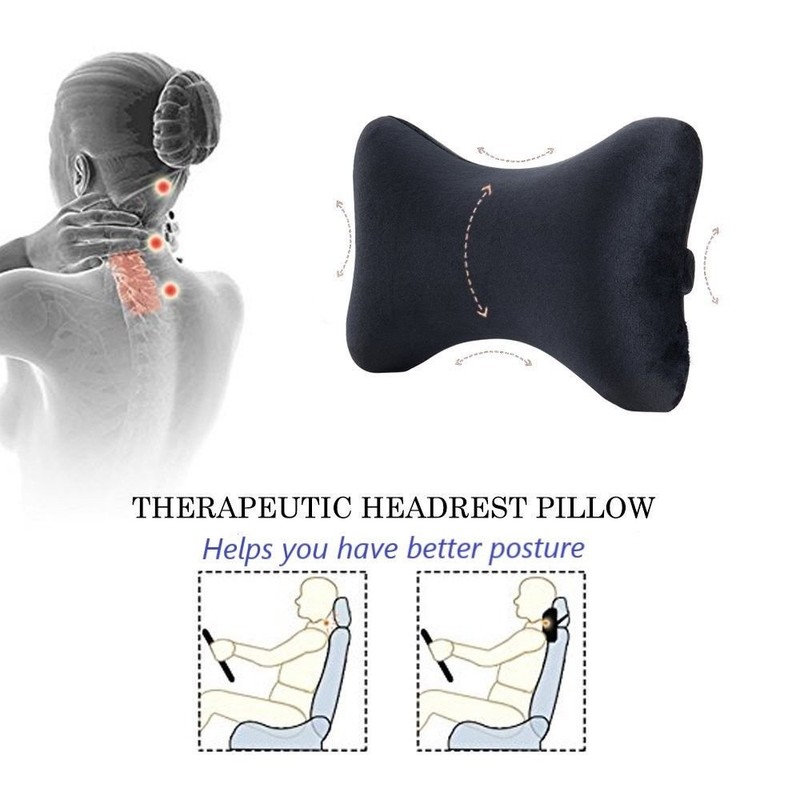 Bookishbunny Dog Bone Shaped Travel Neck Pillows Memory Foam Car