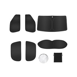 6PCS Window Shades for Chevrole Trailblazer(2021-2025) Accessories – Full Coverage Sun Shade for Side Windows, Rear Triangular & Windshield – UV Protection & Privacy for Camping, Napping, Relaxing