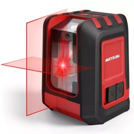 Meterk 49FT Red Cross Line Laser Level Self Leveling Measure Tool Construction