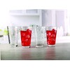 Circleware 4-Piece Set of Heavy Base Highball Drinking Glasses Tumblers,