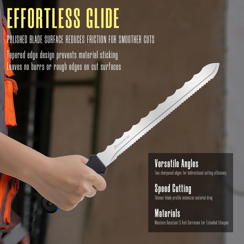 maudibozz Insulation Knife - Sod Cutter Knife: stainless steel 11.14-Inch