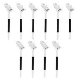 JOBYNIM Pack of 10 Golf Tees, Sustainable Plastic Golf Tees in 83 mm Length for Golf Practice Training