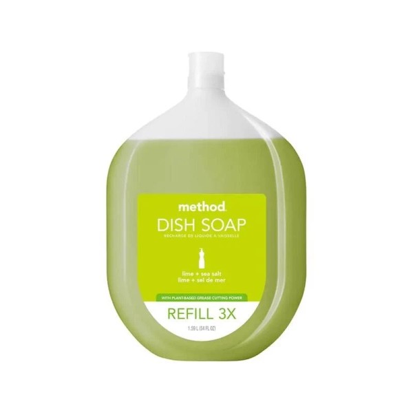 Method Dish Soap Lime & Sea Salt Scent 3x Refill