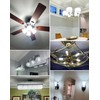 GOHDLAMP E12 9W 6000K LED Candelabra Bulbs 100w Equivalent 1200lm