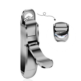 Nail Clipper for Acrylic Nails,Acrylic Nail Cutter,Portable Stainless Steel Nail Tips Cutter Trimmer,Artificial Nail Extension Clipper for False Nail Art Teach Manicure Salon Home DIY (Black)