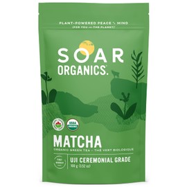 Soar Organics - Organic Japanese Matcha Green Tea Powder - Ceremonial Grade (100 g)