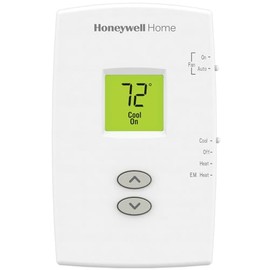 Honeywell PRO 1000 Vertical 2 Heat/1 Cool Heat Pump Non-Programmable Thermostats - Color - TH1210DV1007/U TH1210DV-c1