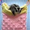 Yaopelky Hamster Sleeping Bag with Hooks for Small Animals Sleeping