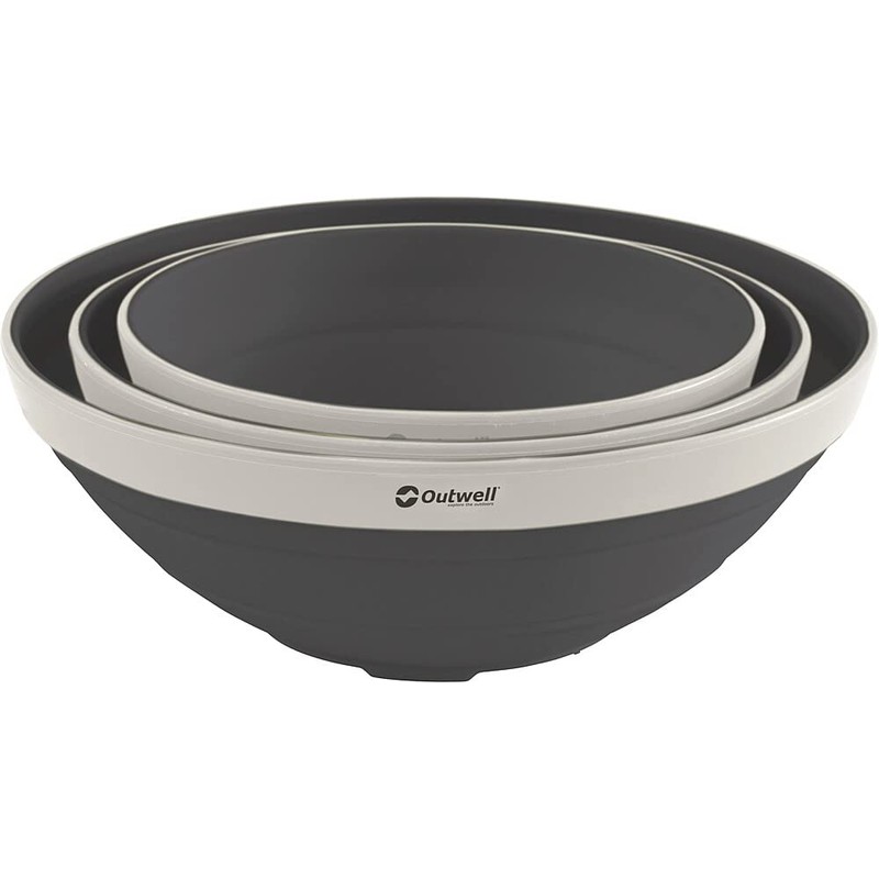 Outwell Collaps Bowl Set of 3 Foldable Bowls Navy Night