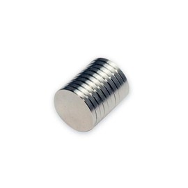 Live-wire-direct 10 x Very Strong Circular Disc Neodymium Neo Magnets 10mm x 1mm Fridge Grade N52