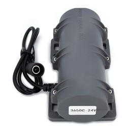 24V DC Motor 3800rpm Strong Vibration Industry Mini Vibration Motor Sturdy Plastic Shell Rotary Speed Vibrating Motor for Massage Bed Chair Medical Instruments(24V Motor+Power +Remote Control)