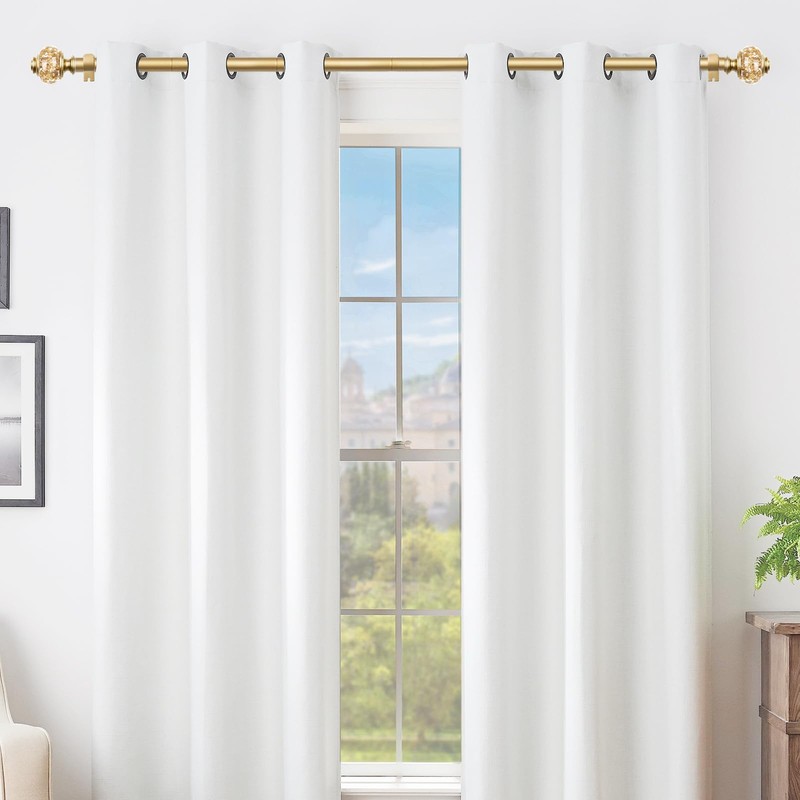 USFOOK 2 Pack Window Treatment Finials for 1 or 7/8