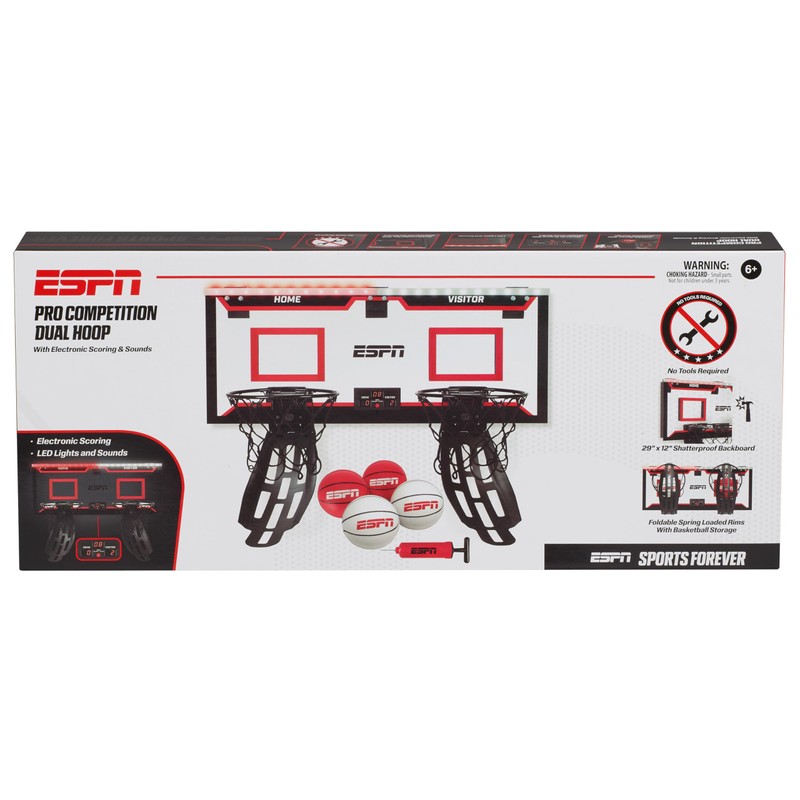 ESPN Mini Basketball Hoop, Over The Door Basketball Hoop with