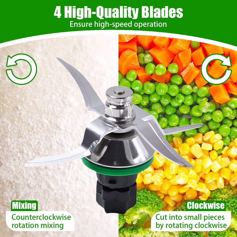 diceevil Stainless Steel Replacement Blade for Thermomix TM5 TM6
