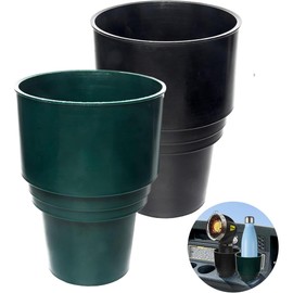 TonGass (2-Pack, 16.4 oz, Black & Green) Universal Fit Golf Cart Cup Holder Insert Drink Holder Compatible with EZGO Yamaha Club Car, Portable Propane Heater Golf Cart Accessories