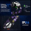 Linterna frontal de 2 piezas, linterna frontal LED de detección