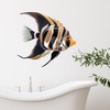 GRAZDesign Fisch Wandtattoo Bad, Wandaufkleber Badezimmer maritim - 43x40cm