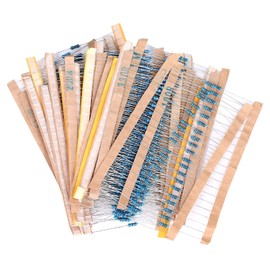 600 pcs Metal Film Resistors, 1Ω - 1MΩ, 1/4W, 1% Tolerance, 30 Types, 20 Pieces of Each Type, Resistor Set, High Precision, Stable Performance, Resistor Kit, Basic Parts for Electronic Work
