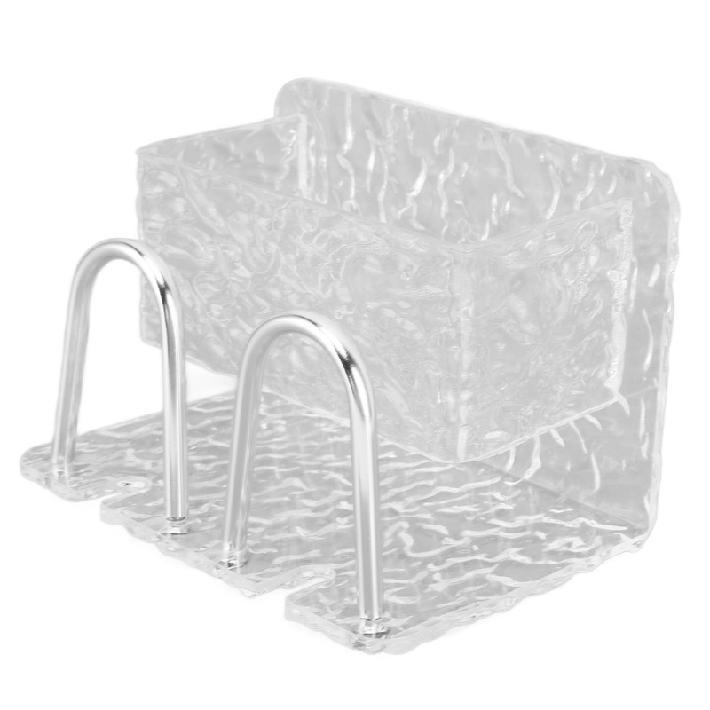 Water Ripple Toothbrush Holder Acrylic Punch Free Wall Mount Toothbrush