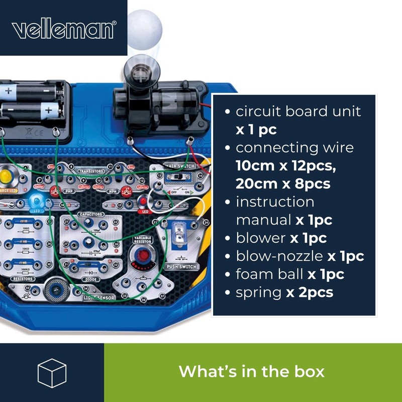 Velleman Electronics Project Set for Children Aged 8+ Explore the