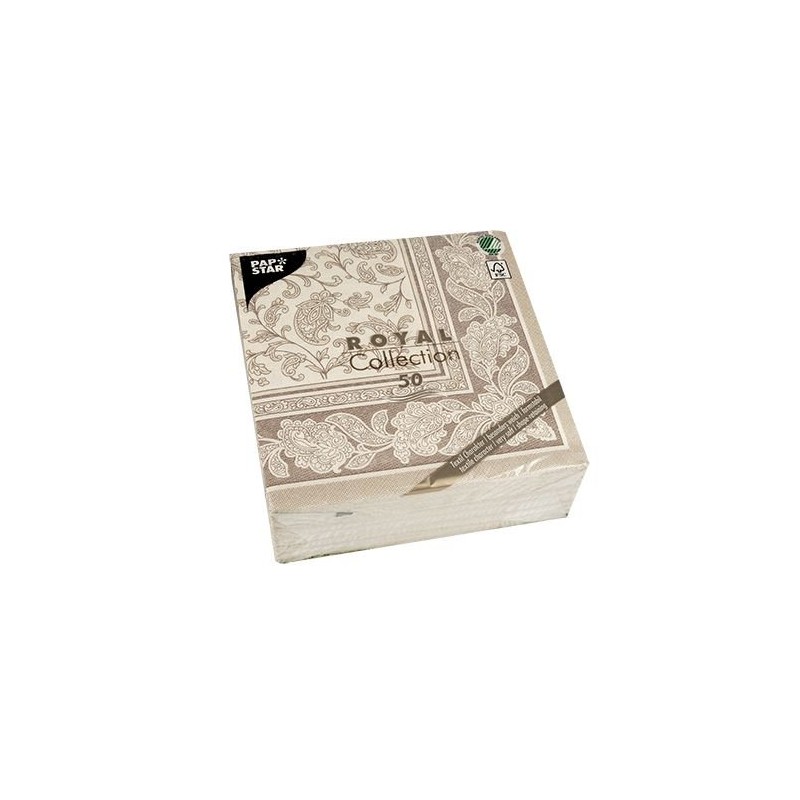 Papstar – 50 Serviettes ROYAL Collection 1/4-fold 40 cm x