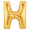 Betallic 40 Inch Megaloon Gold Letter H Balloons - Wholesale
