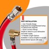 1-Pack HeSun 6 Feet Red PVC Dishwasher Hose, 3/8" Comp