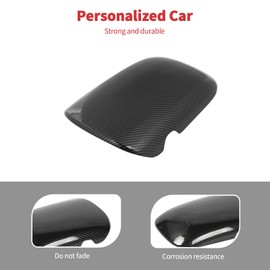 Linskip Carbon Fiber Armrest Pad Cover Compatible with 2024 2025 2026 Ford Mustang, Center Console Cover for Mustang – Elevate Your Mustang Interior Accessories