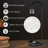 Floatidea Magnetic Levitating Moon Lamp Levitation Plastic Black Table LED