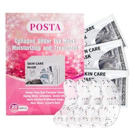 POSTA 20 Pares40 Unidades De Parches De Colágeno Para El Contorno De Ojos, Mascarilla Con Brillo Para Ojeras Y Bolsas, Hidratante Para El Contorno De 