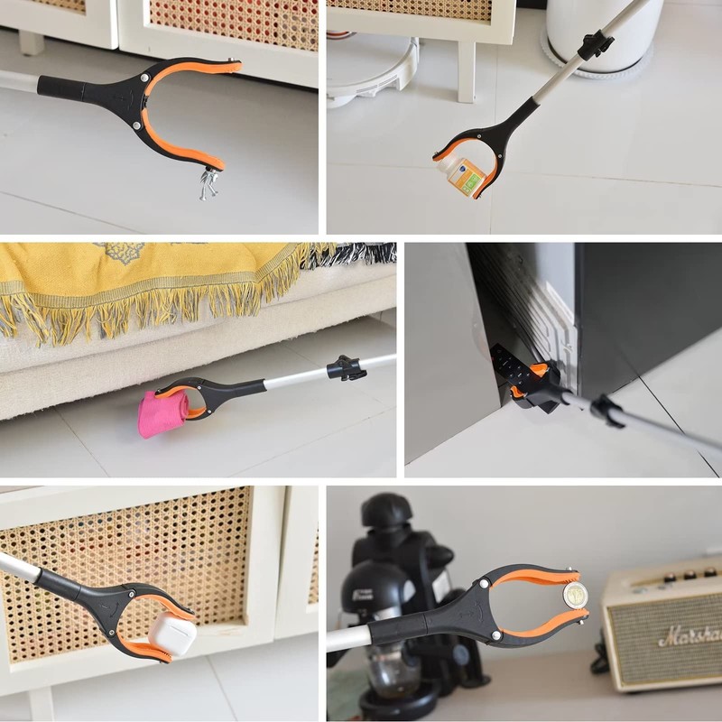 43" Extra Long Grabber Tool, Foldable Grabbers for Elderly Grab