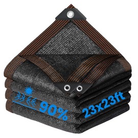 Riare 23ft Round Swimming Pool Net Screen, Fine Mesh Leaf Cover, Sunshade with Reinforcement Edge for Inground and Above Ground Pools