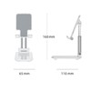 Smartphone Stand, Compact, Easy to Carry, White, Foldable, Stretchable, Multi-Angle
