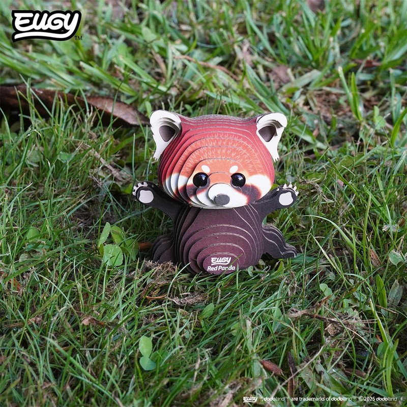 EUGY 126 Red Panda 3D Puzzle - 44 Piece Eco-Friendly