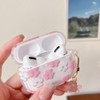 MINSCOSE Compatible with AirPods Pro Clear Case,Cute Cartoon Flower Pattern