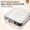 CHRISTINE SHELLY Nail Dust Collector, Cordless Dust Collector Nail Tech,