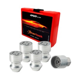 OMAC Wheel Lock Kit for Dodge Charger 2005-2023 M14X1,5 Galvanized Silver 4Locks&1Key