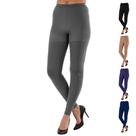 ABSOLUTE SUPPORT Compression Leggings for Women 20-30mmHg - Pantyhose Varicose Veins, Grey, Small - A717VVein