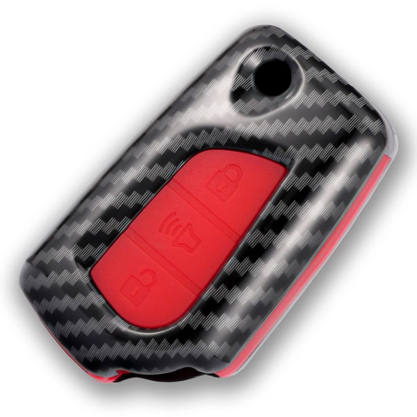 WORCAS Silicone 3 Buttons Smart Key Fob Remote Skin Cover