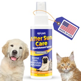Epi-Pet After Sun Care Nourishment Spray, Veterinary Formulated Dog Skin Moisturizer, Leave-in Hydrating Spray No Mess/No Residue, Acts as an Anit-itching and Coat Shiner 4 Fl Oz