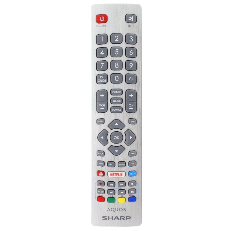Genuine Remote Control Compatible with Sharp Aquos 4K HD Smart