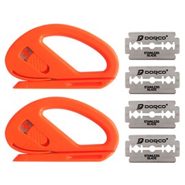 Gebildet Snitty Safety Cutter Car Vinyl Wrap Cutting Tool Carbon Fiber Cutting Application Knife,2×Snitty with 4× Blade